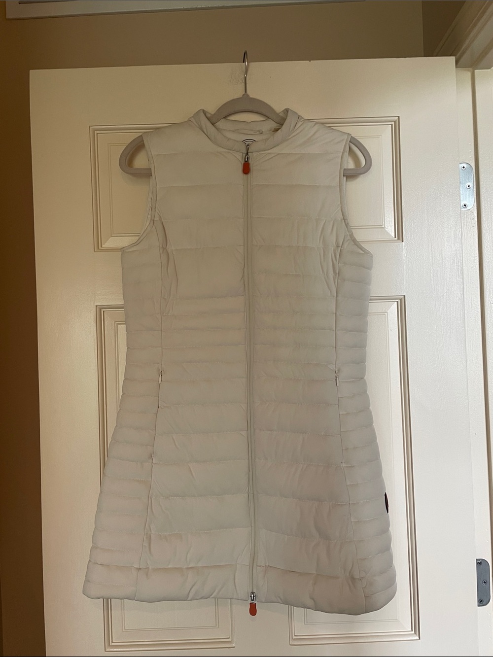 SAVE THE DUCK Sleeveless Quilted Vest- Cream